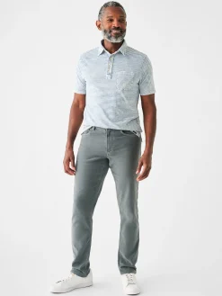 Short-Sleeve Indigo Polo Shirt -*Faherty Brand Sale