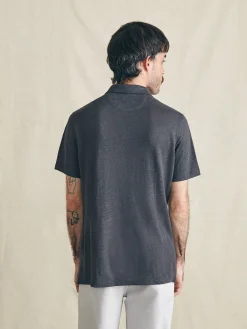 Short-Sleeve Linen Polo -*Faherty Brand Online