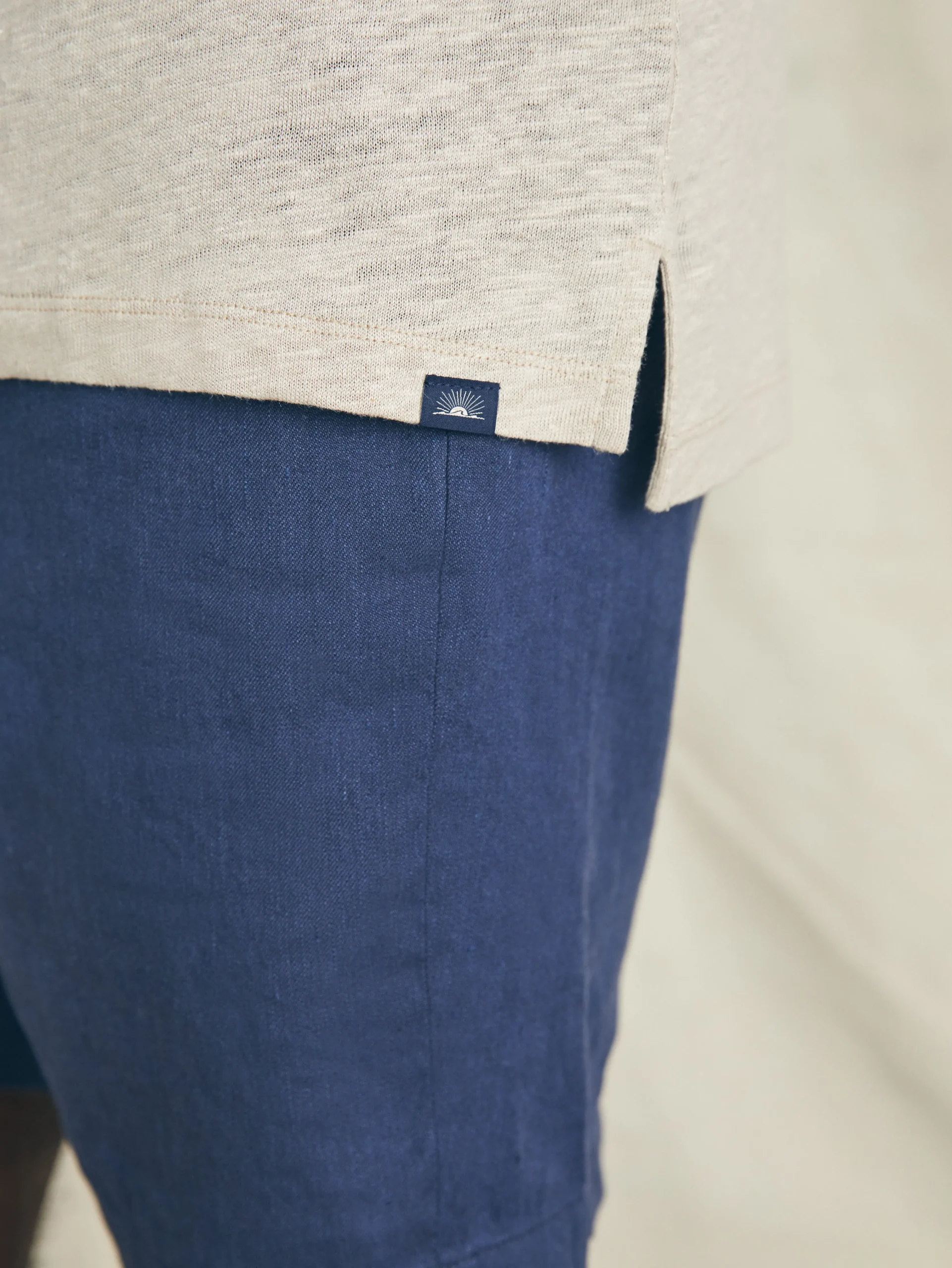 Short-Sleeve Linen Polo -*Faherty Brand Sale