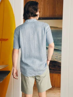 Short-Sleeve Palma Linen Shirt -*Faherty Brand Online