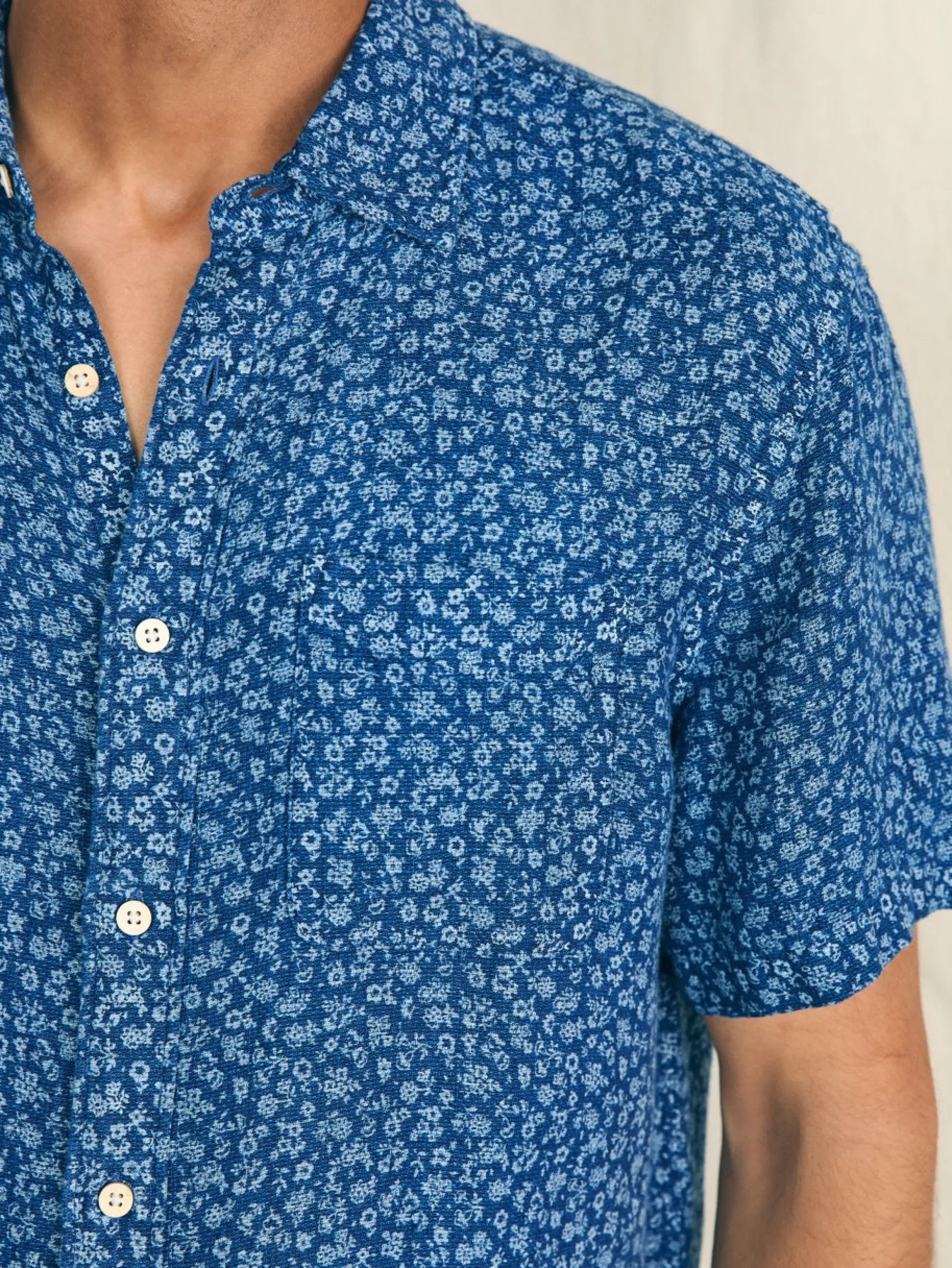 Short-Sleeve Palma Linen Shirt -*Faherty Brand Hot