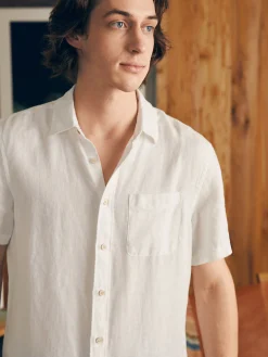 Short-Sleeve Palma Linen Shirt (Tall) -*Faherty Brand