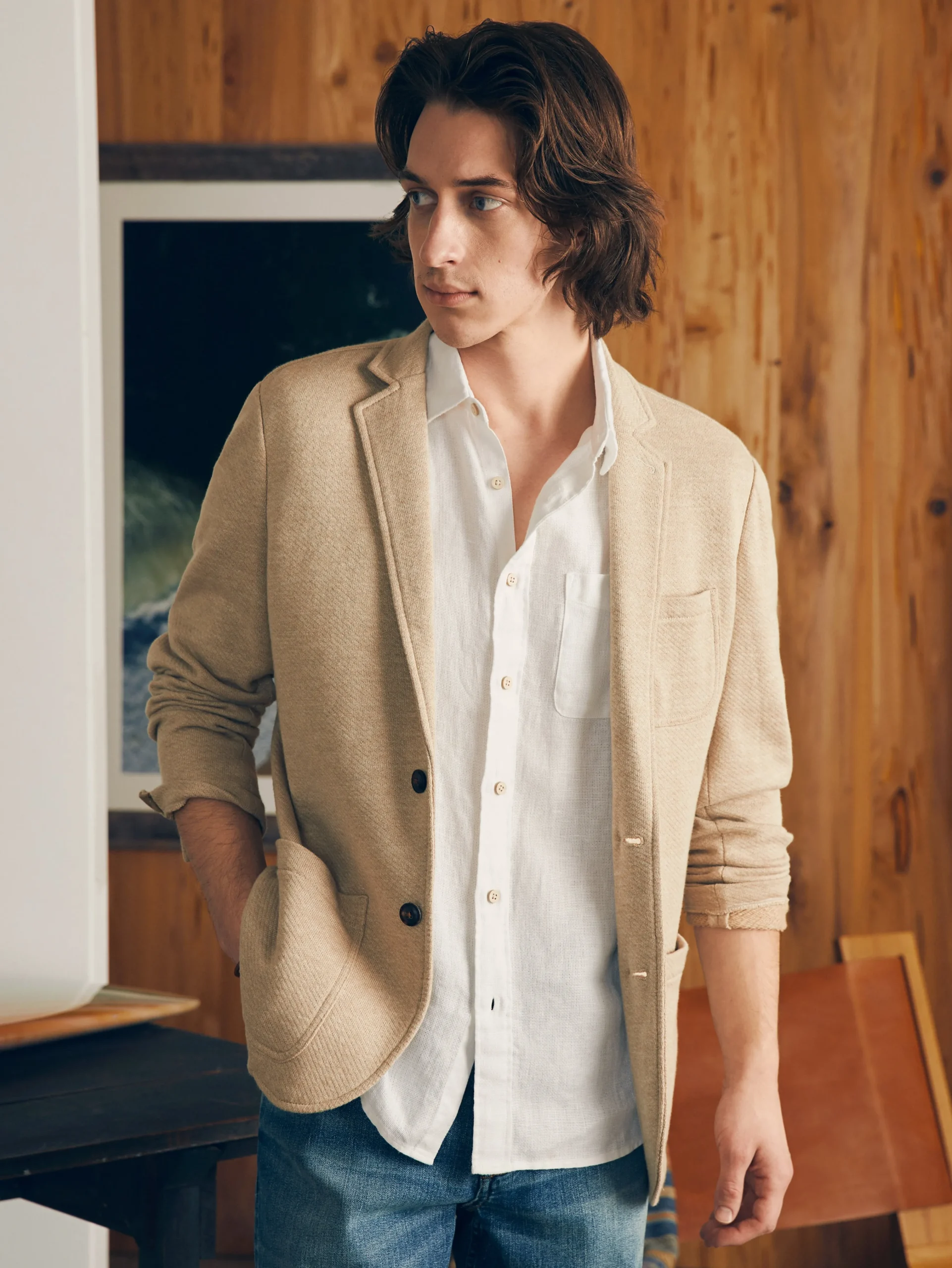 Short-Sleeve Palma Linen Shirt (Tall) -*Faherty Brand