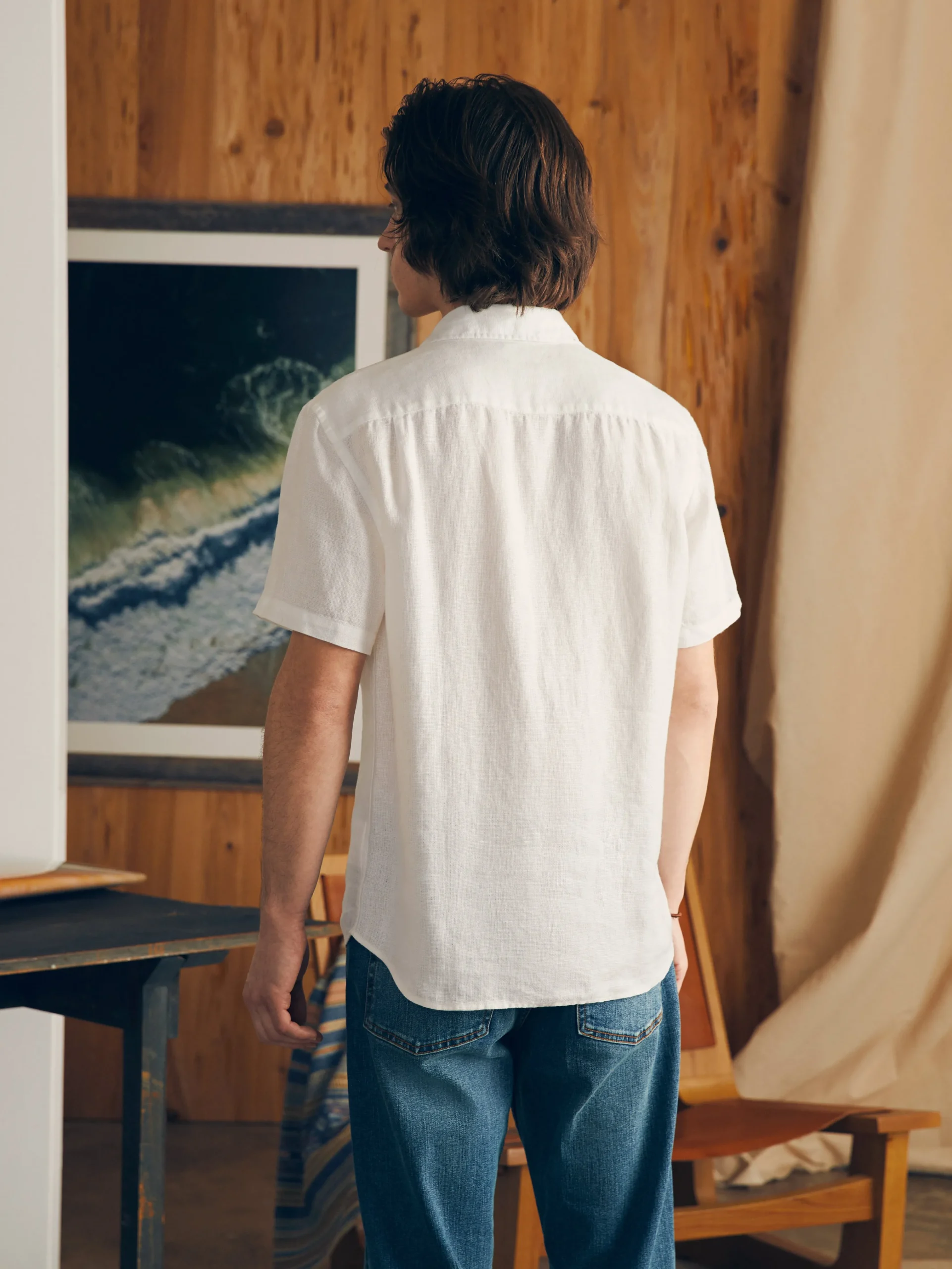 Short-Sleeve Palma Linen Shirt -*Faherty Brand Discount