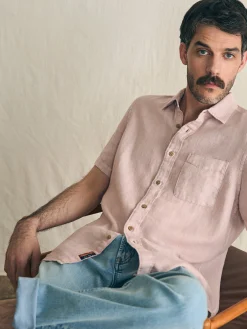 Short-Sleeve Palma Linen Shirt -*Faherty Brand Hot
