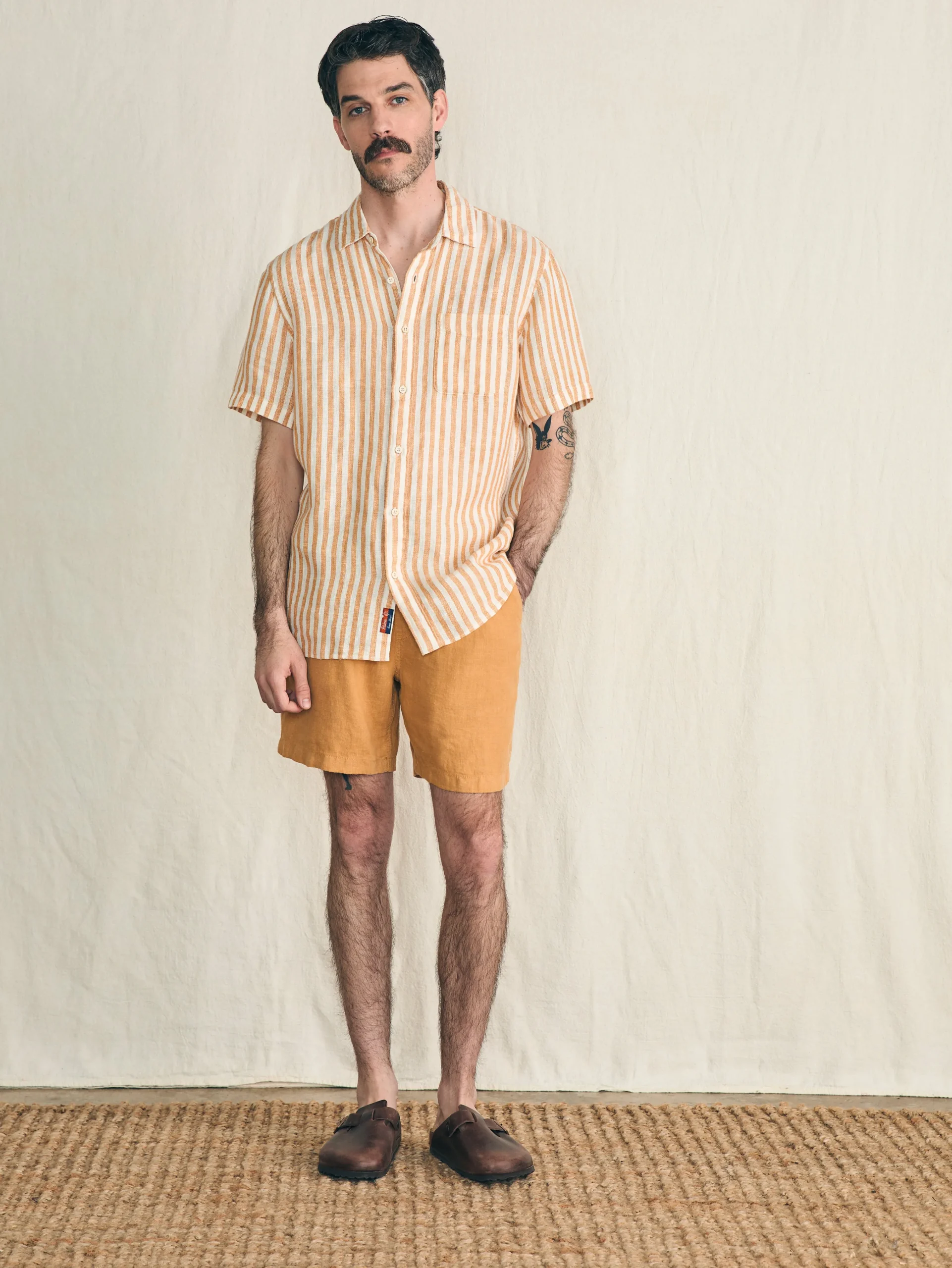 Short-Sleeve Palma Linen Shirt -*Faherty Brand Hot