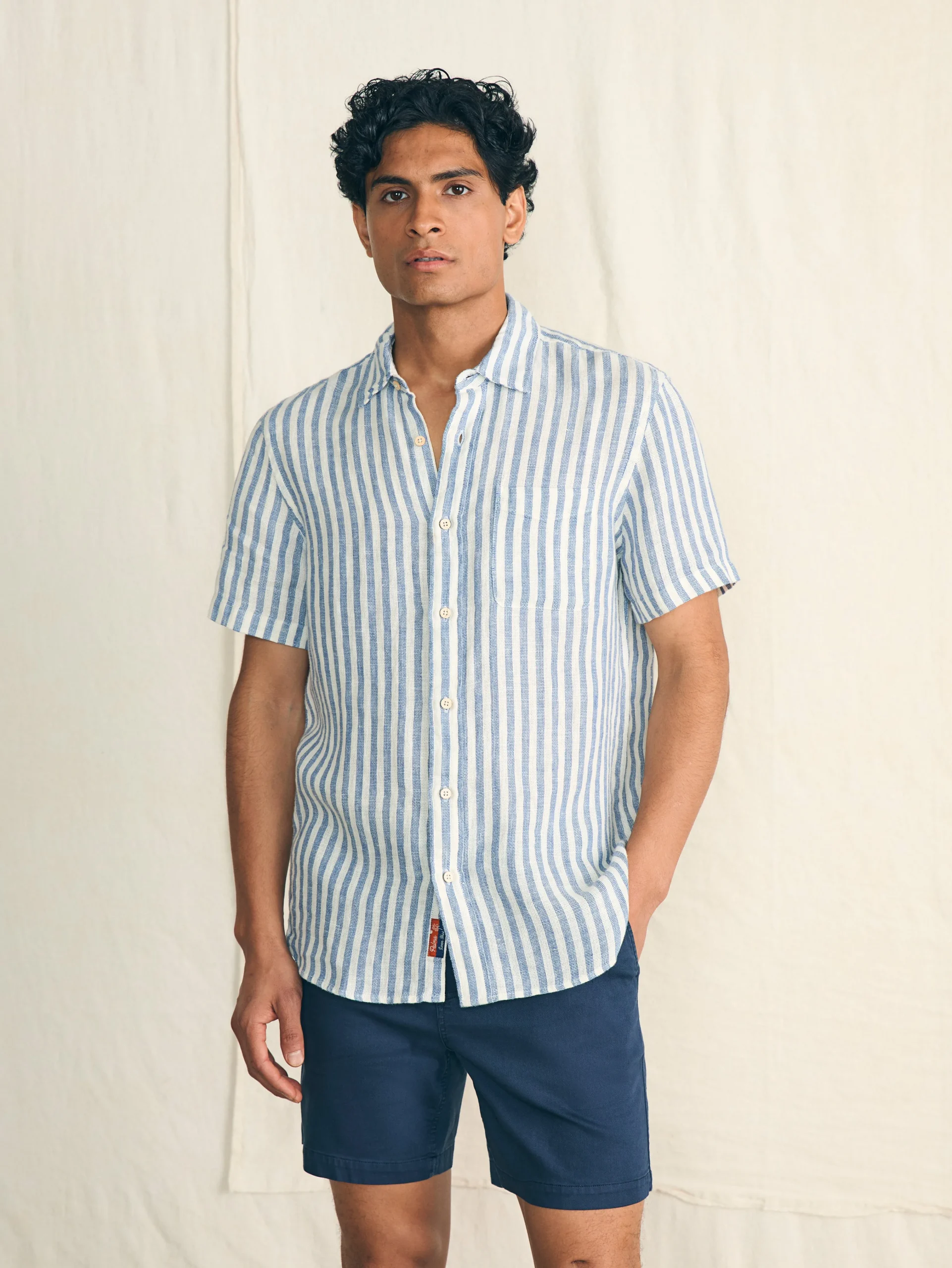 Short-Sleeve Palma Linen Shirt -*Faherty Brand Online