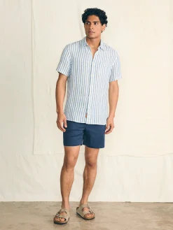 Short-Sleeve Palma Linen Shirt -*Faherty Brand Online