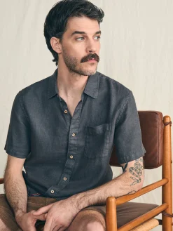 Short-Sleeve Palma Linen Shirt -*Faherty Brand Discount