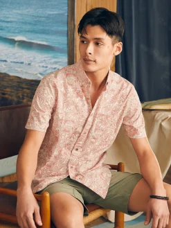 Short-Sleeve Stretch Playa Shirt -*Faherty Brand New