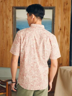 Short-Sleeve Stretch Playa Shirt -*Faherty Brand New