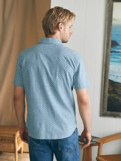 Short-Sleeve Stretch Playa Shirt -*Faherty Brand Outlet