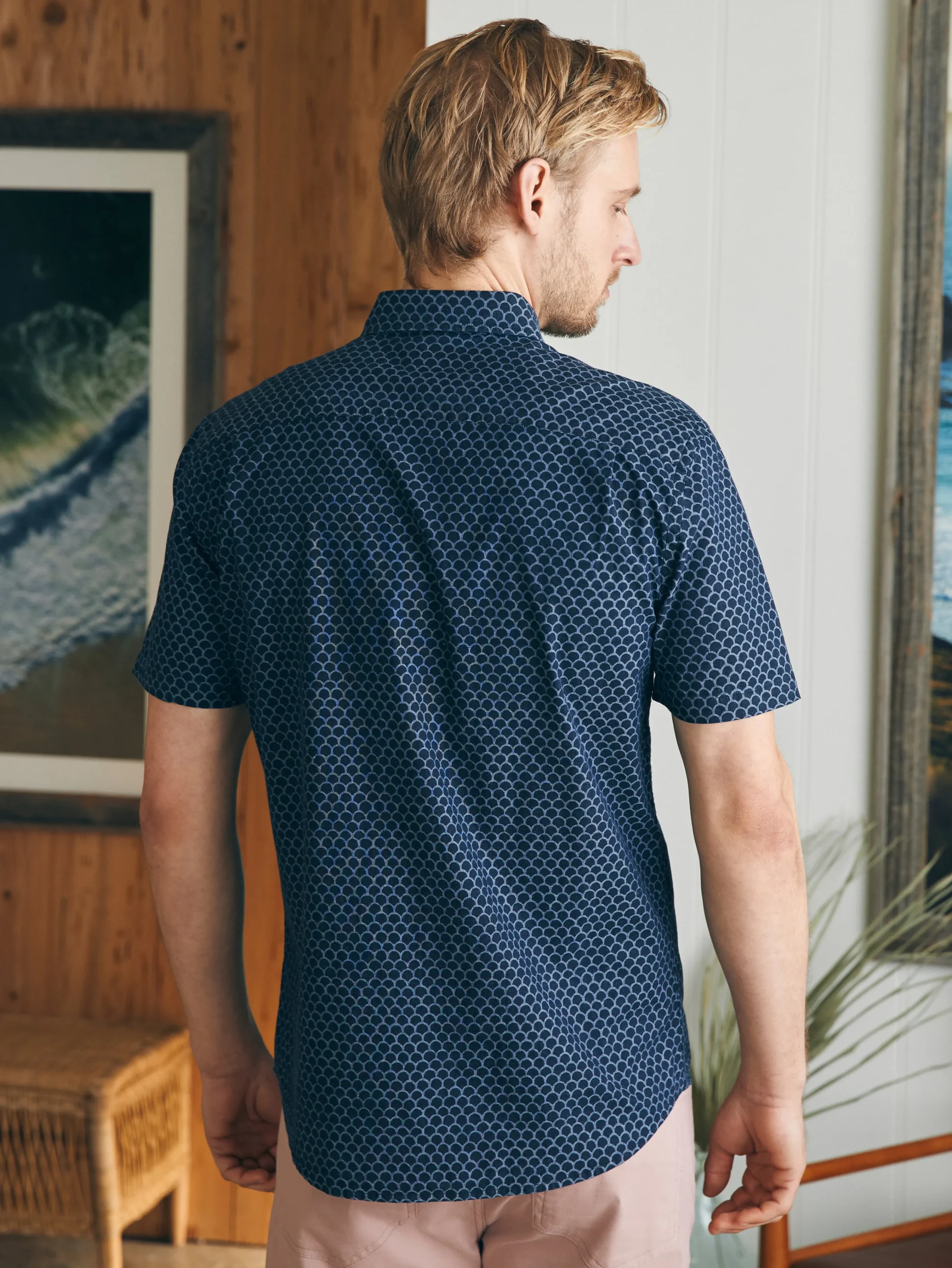 Short-Sleeve Stretch Playa Shirt -*Faherty Brand Sale