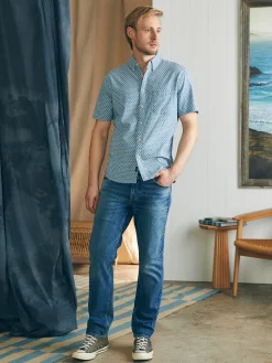 Short-Sleeve Stretch Playa Shirt (Tall) -*Faherty Brand Best