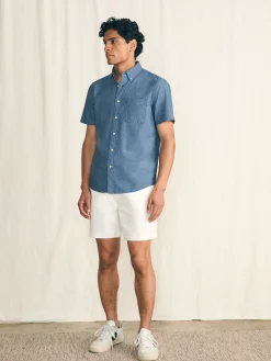 Short-Sleeve Stretch Playa Shirt (Tall) -*Faherty Brand Outlet