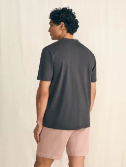 Short-Sleeve Sunwashed Henley -*Faherty Brand Best