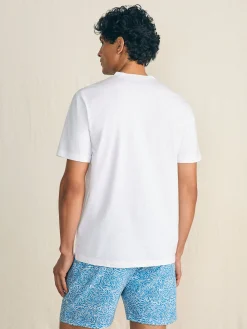 Short-Sleeve Sunwashed Henley -*Faherty Brand Hot