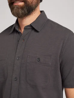 Short-Sleeve Sunwashed Knit Shirt (Tall) -*Faherty Brand