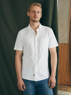 Short-Sleeve Sunwashed Knit Shirt (Single Pocket) (Tall) -*Faherty Brand Best