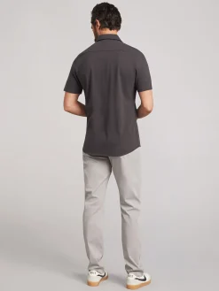 Short-Sleeve Sunwashed Knit Shirt -*Faherty Brand Hot