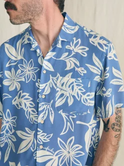 Short-Sleeve Surfrider Rayon Camp Shirt -*Faherty Brand Online
