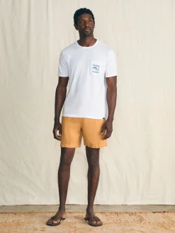 Short-Sleeve Surfrider Sunwashed Pocket Tee -*Faherty Brand Online