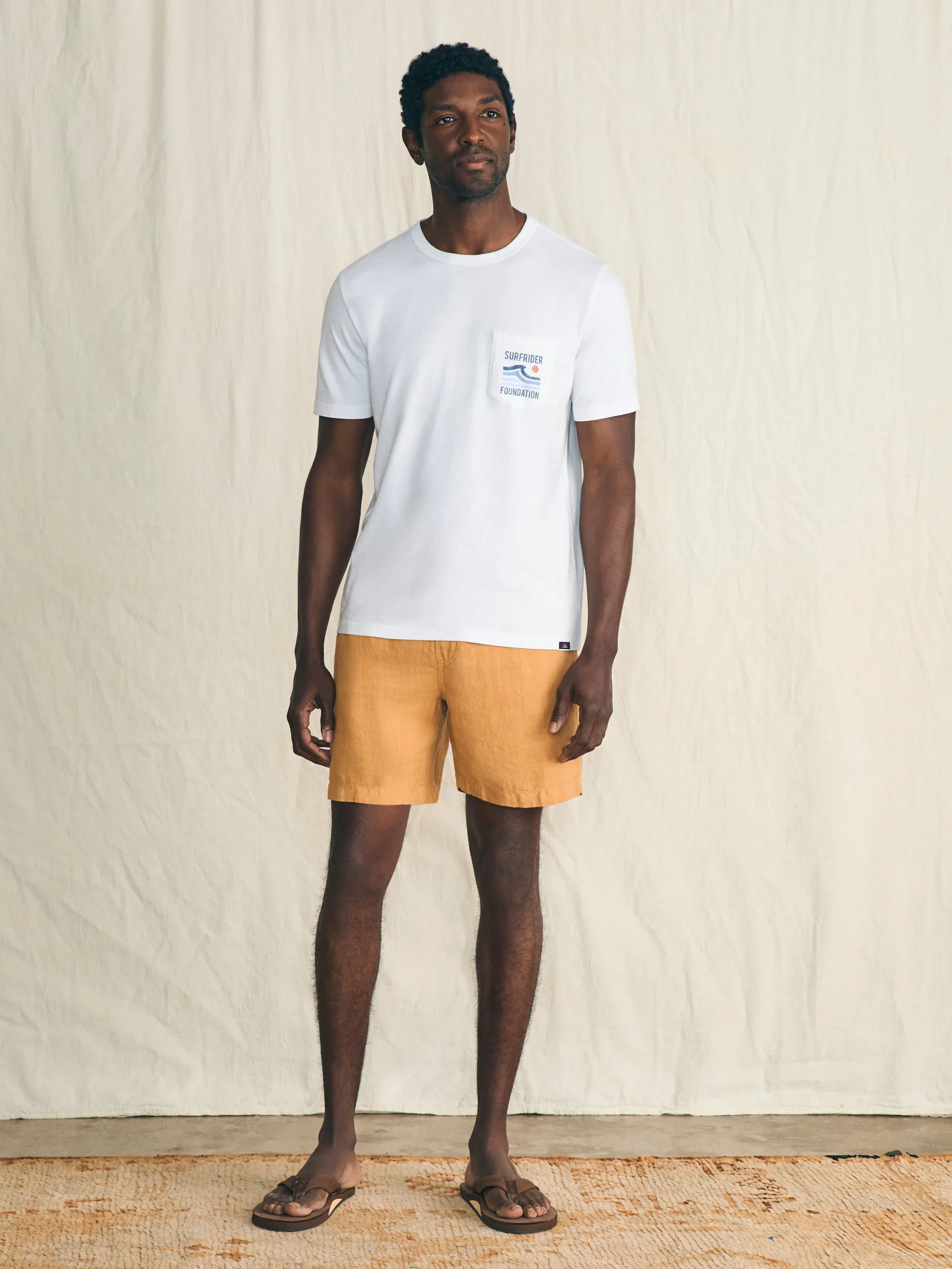 Short-Sleeve Surfrider Sunwashed Pocket Tee -*Faherty Brand Online