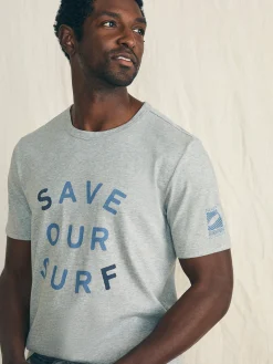 Short-Sleeve Surfrider Sunwashed Tee -*Faherty Brand Online