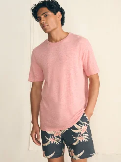 Short-Sleeve Vintage Chambray Tee -*Faherty Brand Hot