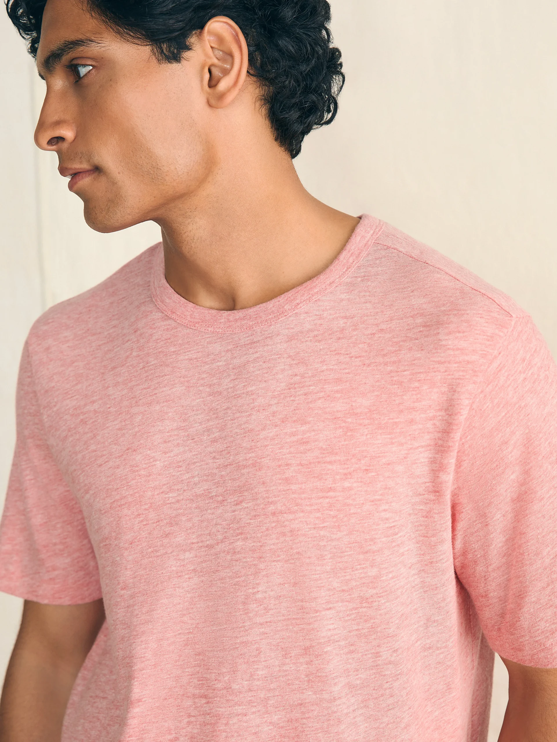 Short-Sleeve Vintage Chambray Tee -*Faherty Brand Hot