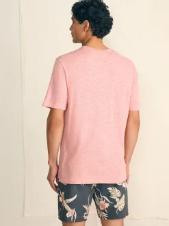 Short-Sleeve Vintage Chambray Tee -*Faherty Brand Hot