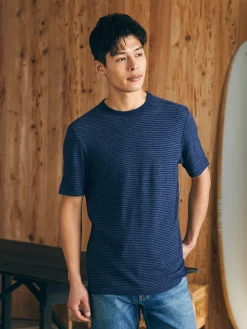 Short-Sleeve Vintage Chambray Tee -*Faherty Brand Hot