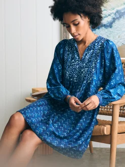 Silk Blend Solstice Mini Dress -*Faherty Brand Discount