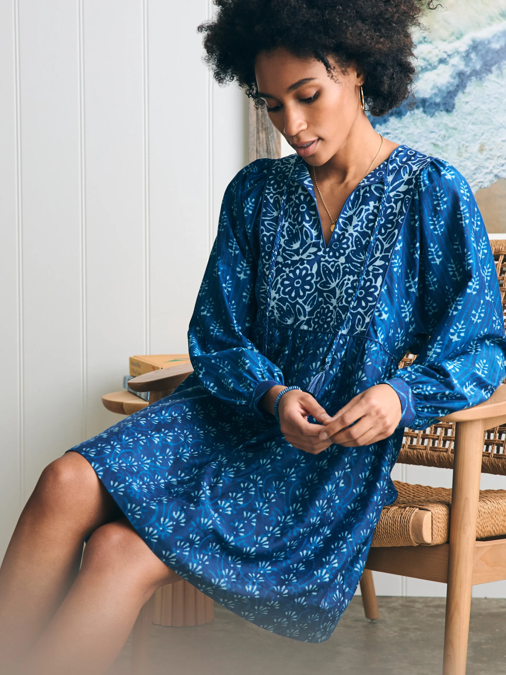 Silk Blend Solstice Mini Dress -*Faherty Brand Discount