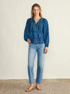 Silk Blend Solstice Top -*Faherty Brand New