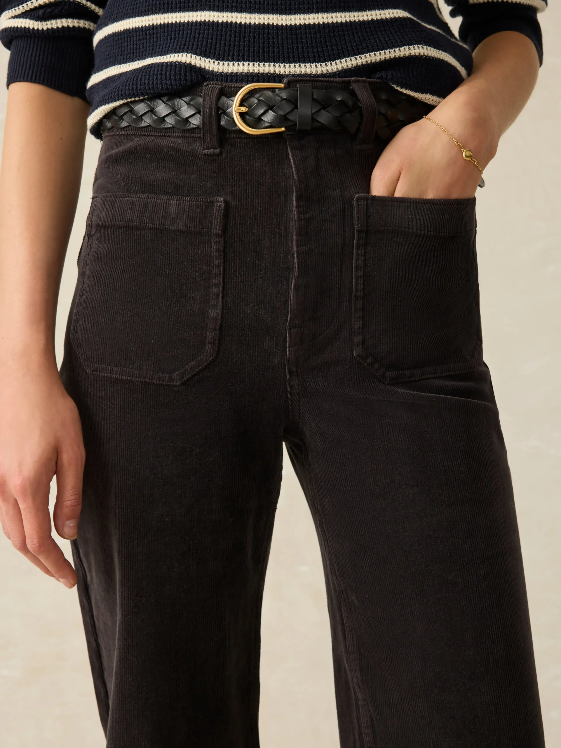 Softstretch Cord Patch Pocket Pant -*Faherty Brand