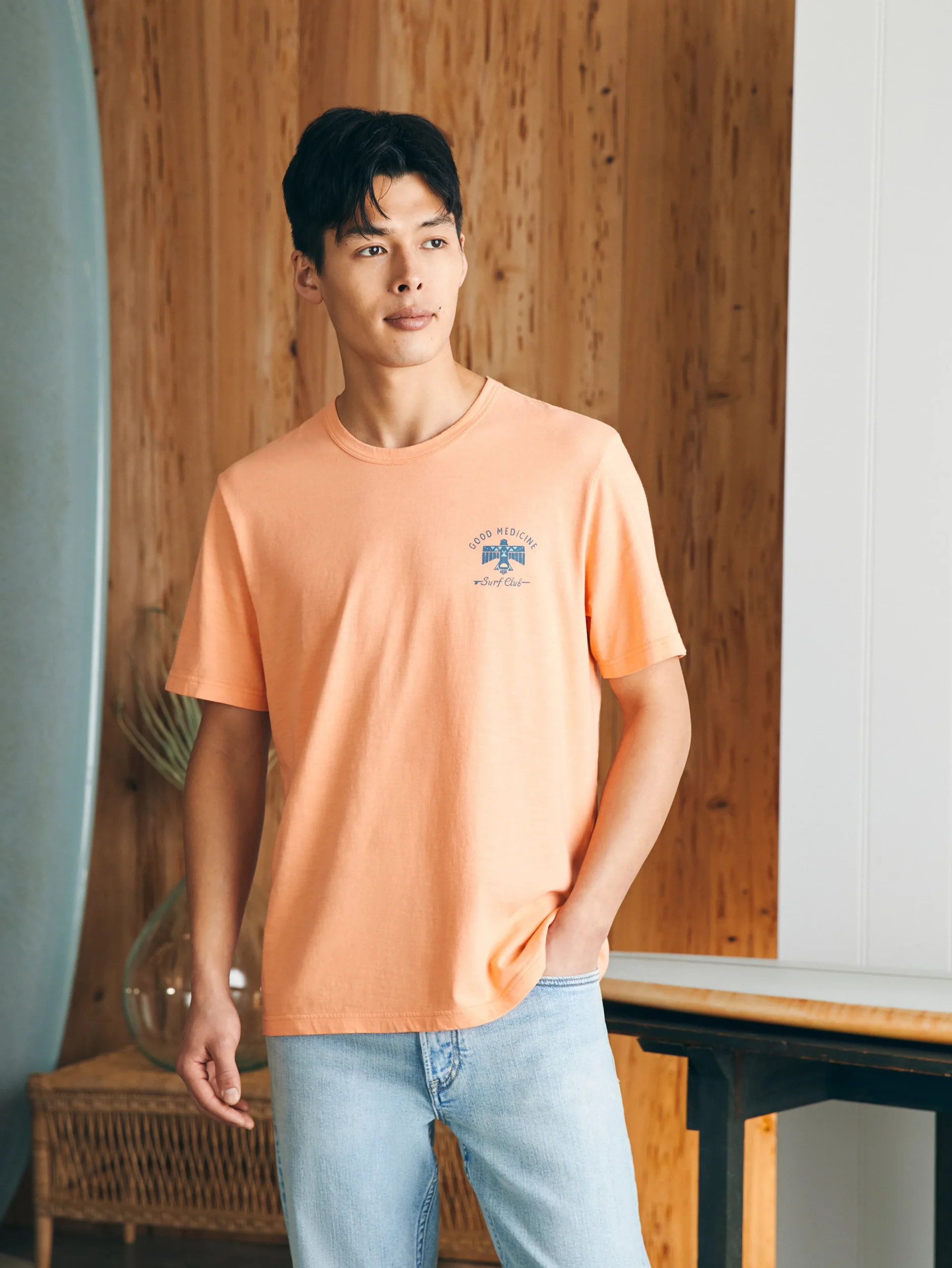 Steven Paul Judd Good Medicine Surf Club Tee -*Faherty Brand Clearance