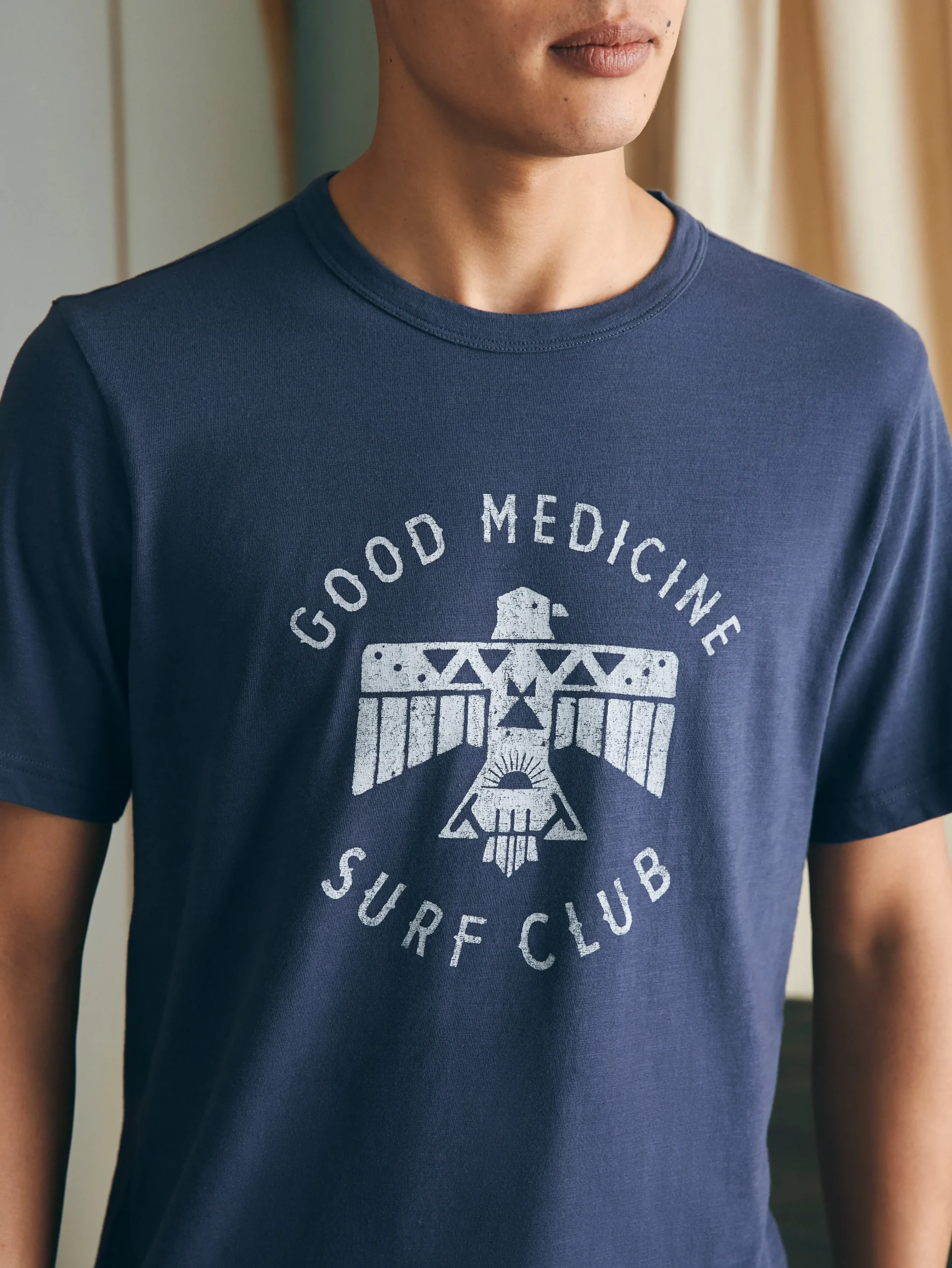 Steven Paul Judd Good Medicine Surf Club Tee -*Faherty Brand