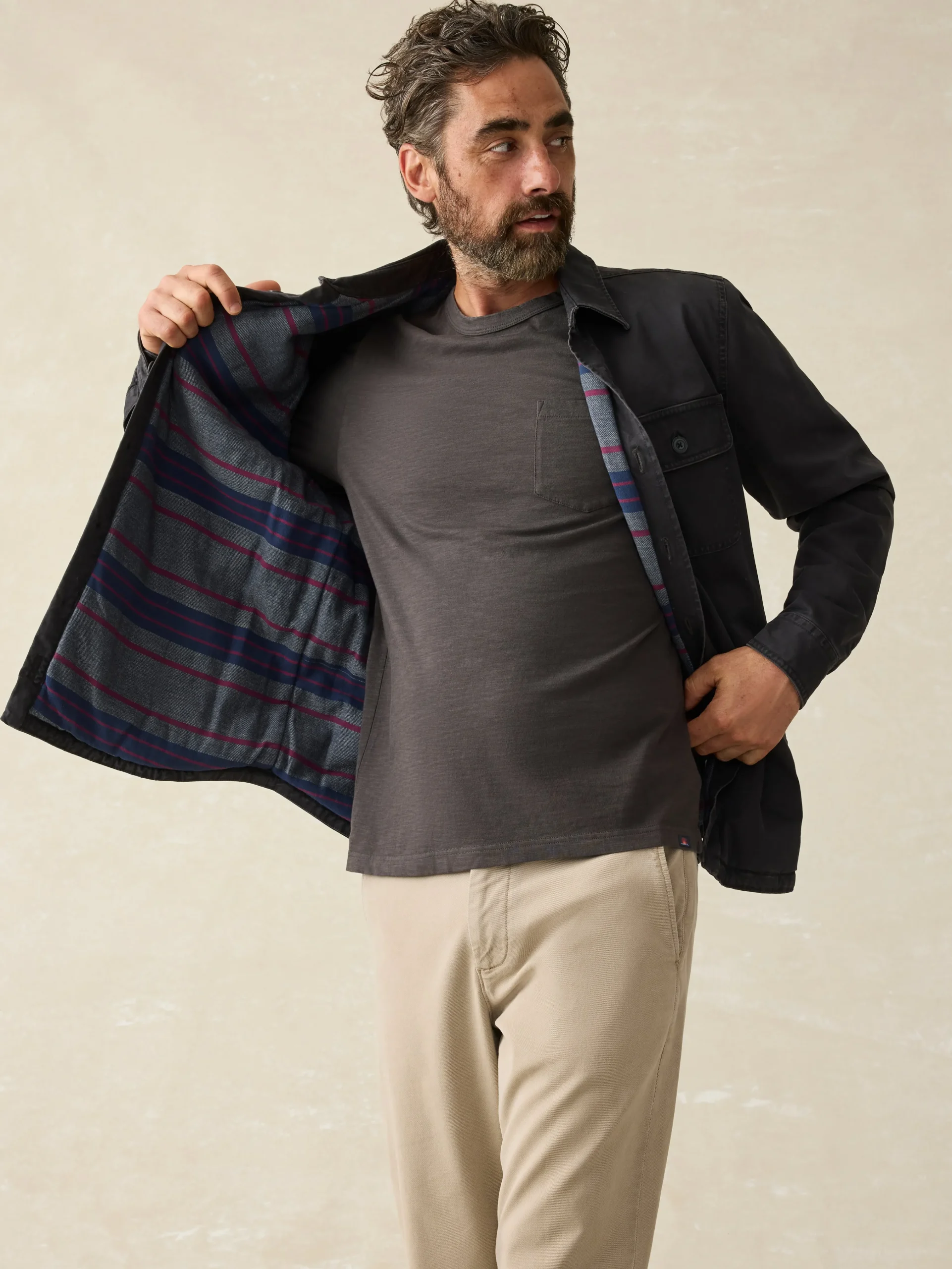 Stretch Blanket Lined CPO -*Faherty Brand Hot