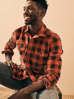Stretch Corduroy Work Shirt -*Faherty Brand Best