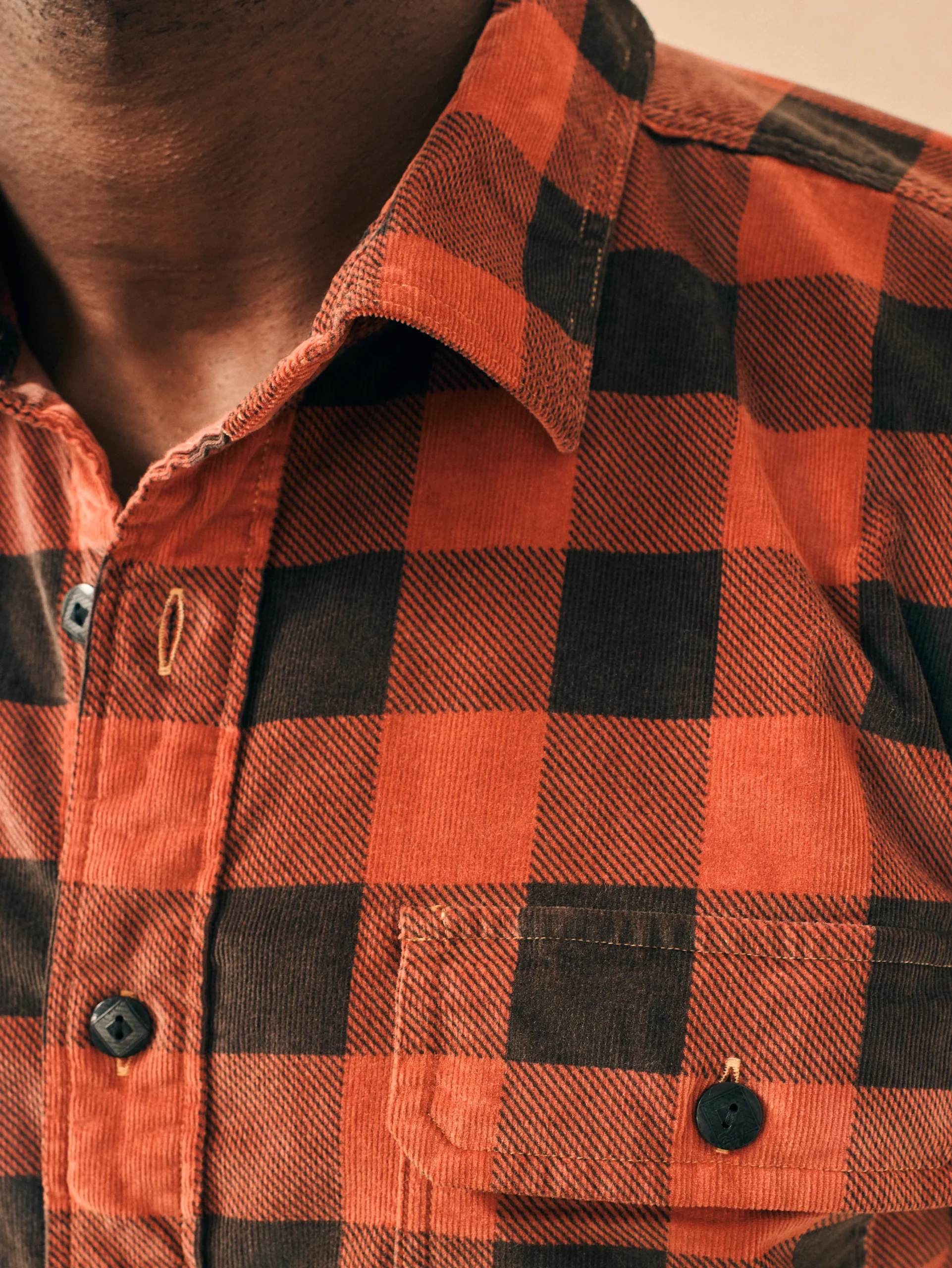 Stretch Corduroy Work Shirt -*Faherty Brand Best