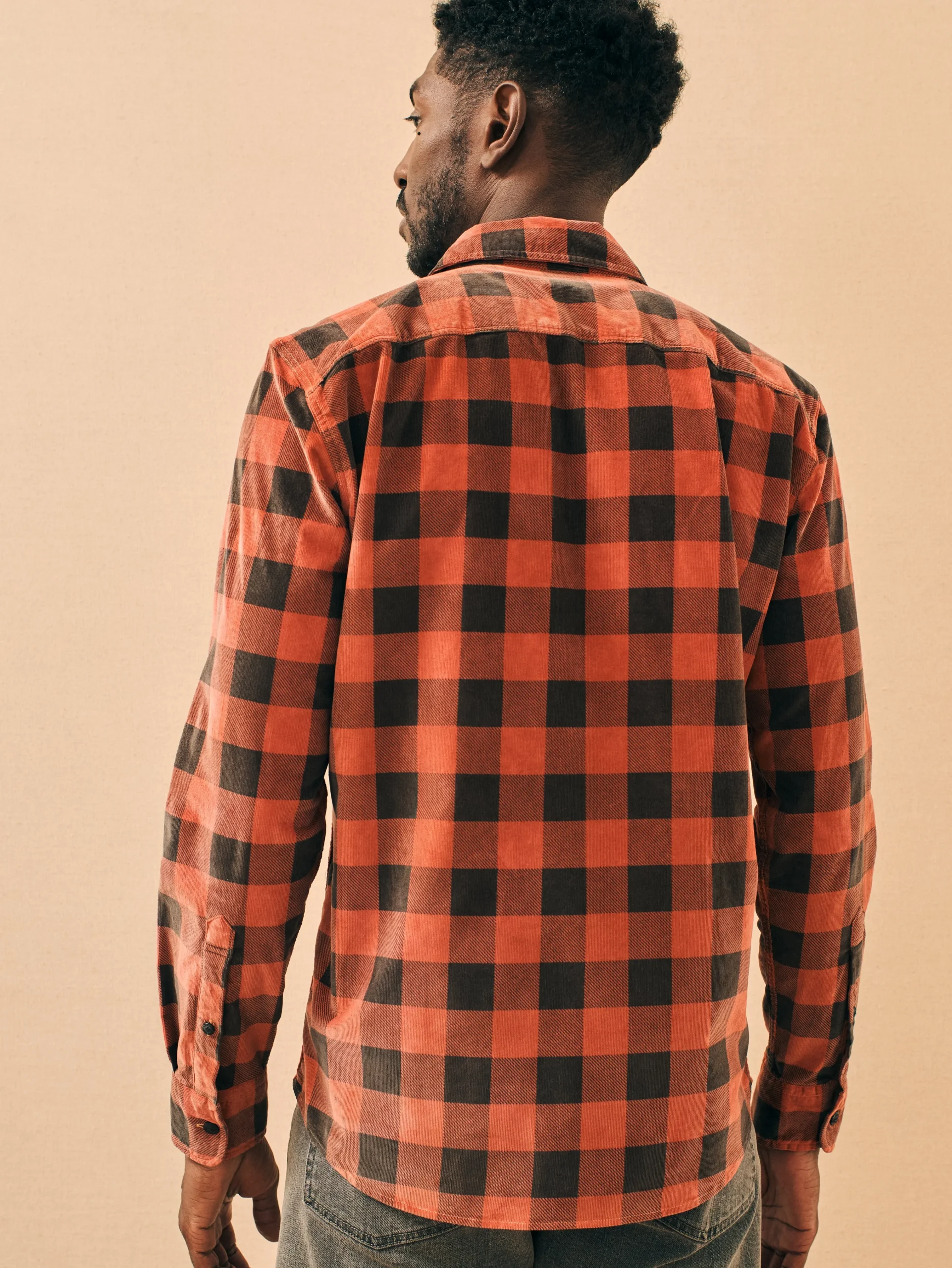 Stretch Corduroy Work Shirt -*Faherty Brand Best