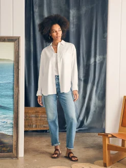 Stretch Oxford Relaxed Shirt -*Faherty Brand Clearance