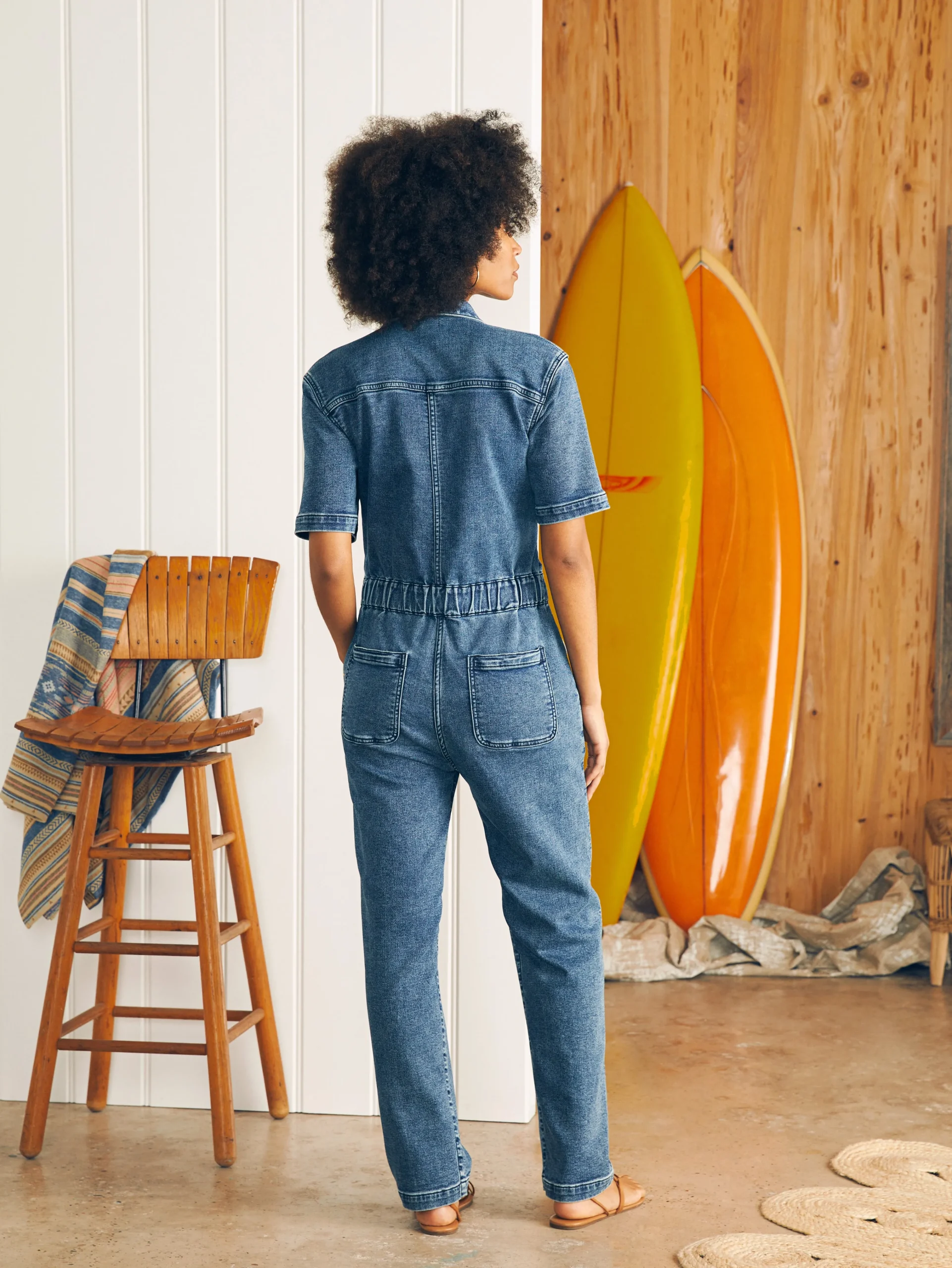 Stretch Terry Blythe Jumpsuit -*Faherty Brand Discount