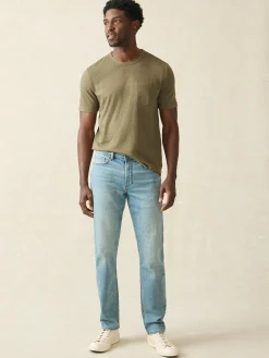 Stretch Terry Indigo 5-Pocket Pant -*Faherty Brand Outlet