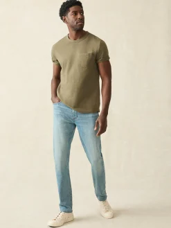 Stretch Terry Indigo 5-Pocket Pant -*Faherty Brand Outlet
