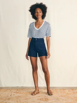 Stretch Terry Patch Pocket Short -*Faherty Brand Online