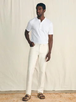 Stretch Terry 5-Pocket Athletic Fit Pant (32" Inseam) -*Faherty Brand Outlet