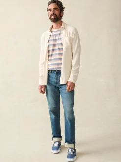 Stretch Terry 5-Pocket Athletic Fit Pant -*Faherty Brand Discount