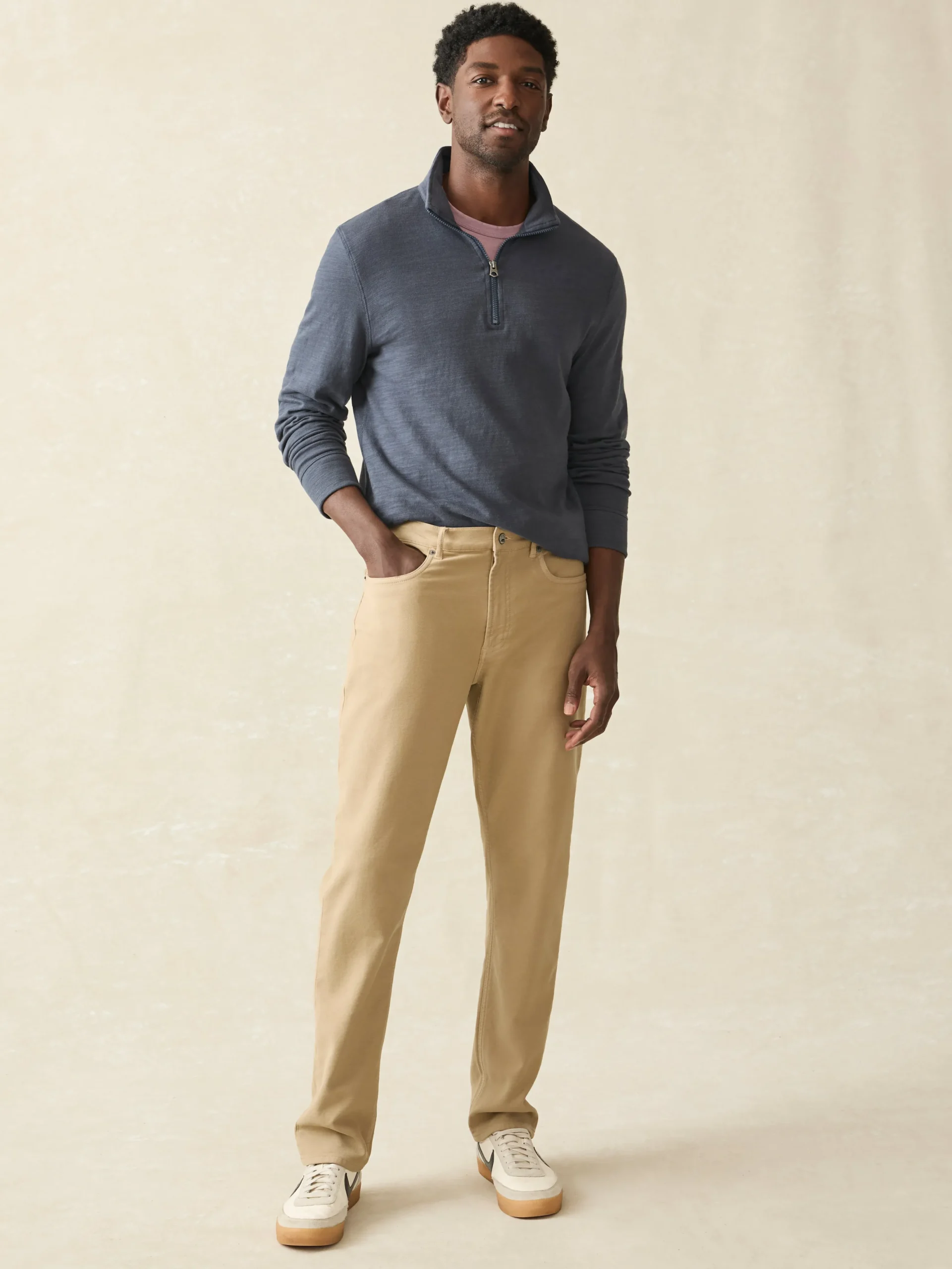 Stretch Terry 5-Pocket Athletic Fit Pant -*Faherty Brand Clearance